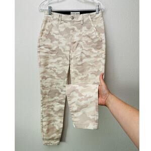 Knox Rose women’s camo ankle skinny pants beige US 6 mid rise
